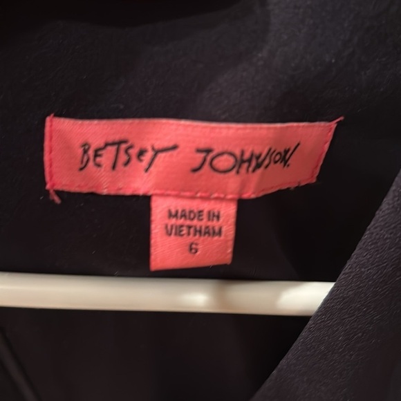 Betsey Johnson womans black dress with a ruffles at the bottom - Picture 5 of 11